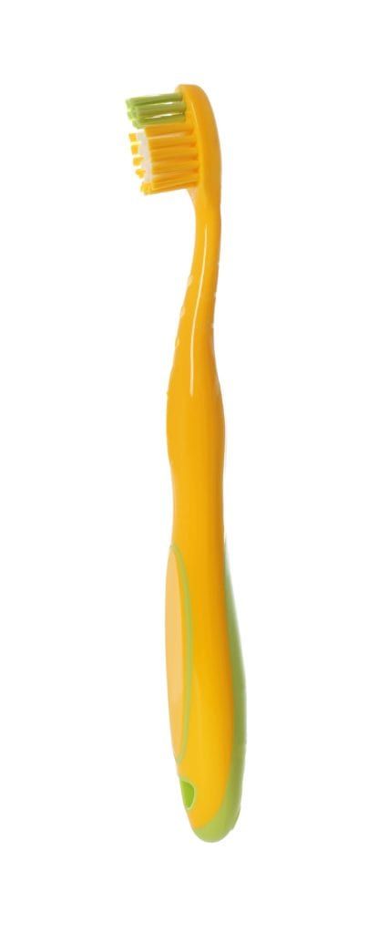 yellow toothbrush